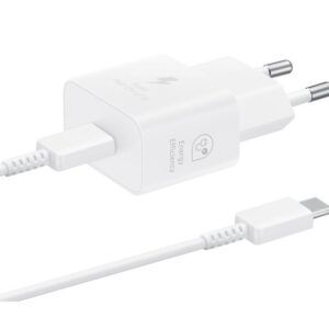 Adaptrid Samsung  EP-T2510EWE + EP-DN980BWE Samsung USB-C 25W Travel Charger + USB-C Data Cable White (OOB Bulk)