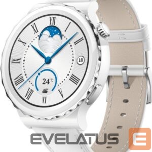 Nutikell Huawei  Watch GT 3 Pro 43mm Leather Strap White