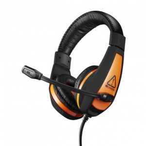Kõrvaklapid mikrofoniga Canyon  Gaming headset 3.5mm jack with adjustable microphone and volume control Black Orange