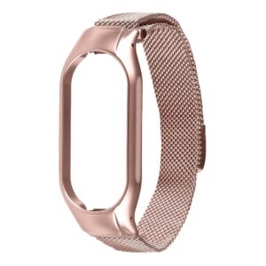 Dirželis Tactical Xiaomi Loop Magnetic Steel Band Mi Band 7 Rose