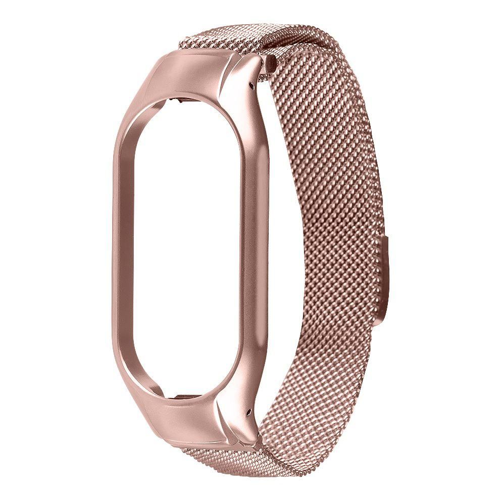 Strap Tactical Xiaomi Loop Magnetic Steel Band Mi Band 7 Rose