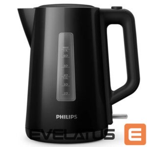 Tējkanna Philips  Kettle HD9318/20 Electric, 2200 W, 1.7 L, Plastic, 360° rotational base, Black 