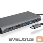 Muud kaubad Raidsonic  12-in-1 USB Type-C dock with PD 100W BOX IB-DK4050-CPD 2xUSB 3.0 Type-A, 2xUSB 2.0 Type-A, 1xUSB 3.0 Type-C, 1xLAN RJ45, 2xHDMI, 1xDisplayPort 