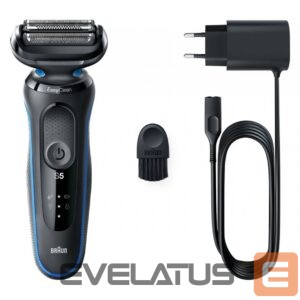 Raseerijad Braun  Shaver 51-B1000s	 Operating time (max) 50 min, Wet & Dry, Black/Blue 