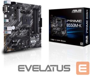 Motherboard for Intel processors Asus  PRIME B550M-K Memory slots 4, Processor family AMD, Micro ATX, DDR4, Processor socket AM4, Chipset AMD B 