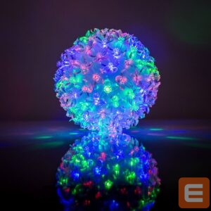 Sisevalgustid iLike N/A Bumba ar puķēm RS-209 100LED D-14cm Multi Color