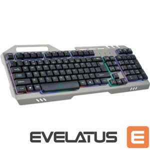 Kompiuterio klaviatūra Rebeltec Universal Gaming Keyboard Discovery Metal Grey