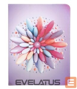 Maciņš grāmata iLike Universal Case candy flower 9-10 