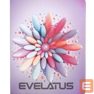 Maciņš grāmata iLike Universal Case candy flower 9-10 