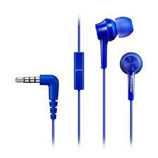 Juhtmevabad kõrvaklapid Panasonic  Canal type RP-TCM115E-A Wired, In-ear, Microphone, 3.5 mm, Blue 