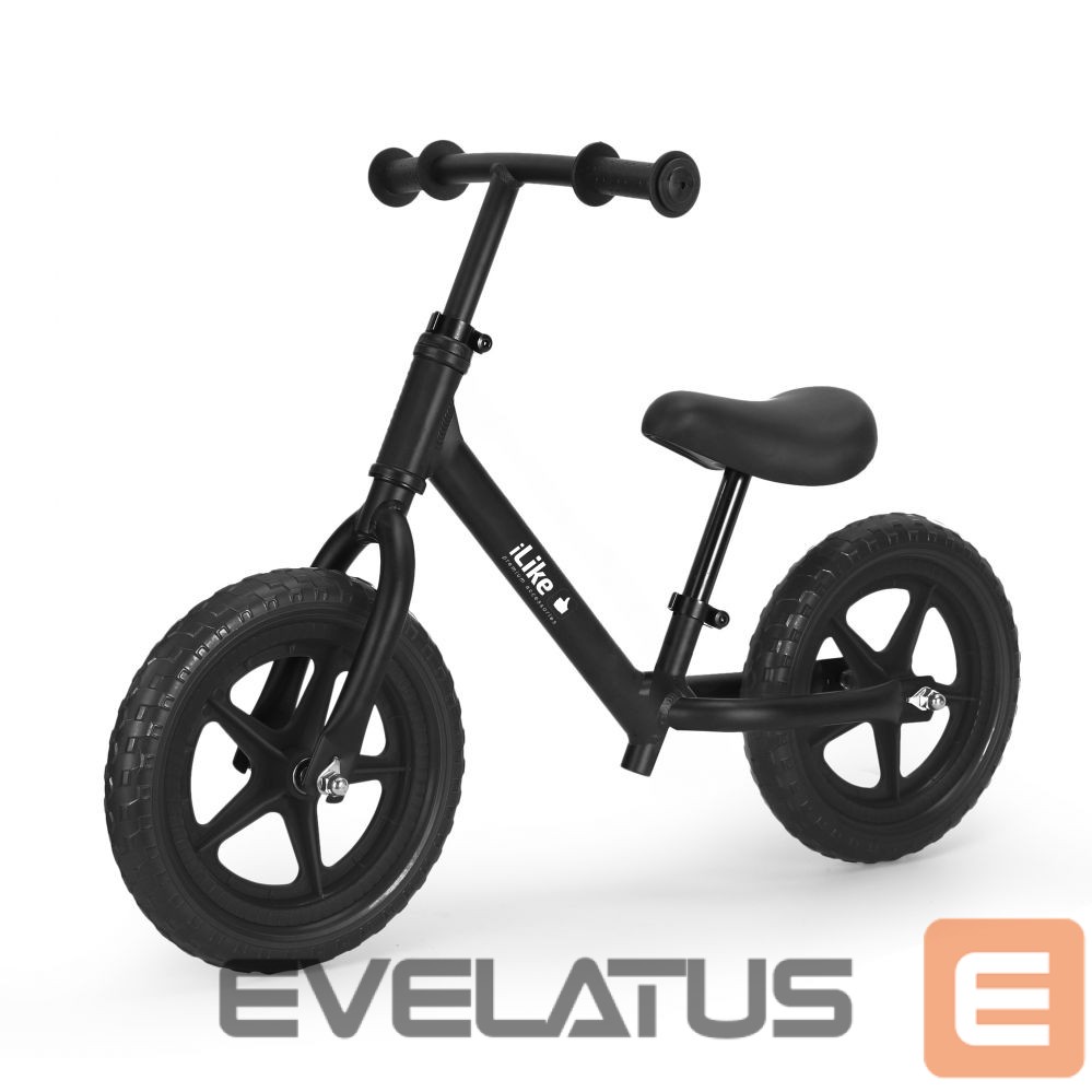 Balansinis dviratis vaikams iLike Universal Balance Bike Black