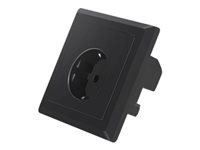 Barošanas bloks Lanberg  LANBERG AC-WS01-USB2-F-B AC Wall Socket 