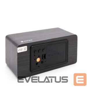 Wall and interior clocks Evelatus - Evelatus Multifunctional Clock EMC01 Black