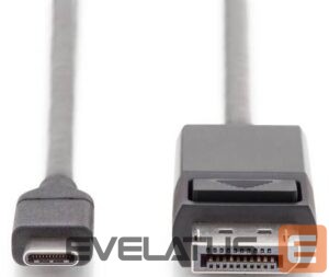Monitoriaus priedas Digitus  USB Type-C adapter cable USB-C to DP, 2 m 