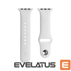 Strap Evelatus  Apple Watch 38/40/41mm Silicone Loop Watch Straps (110mm S/M) White