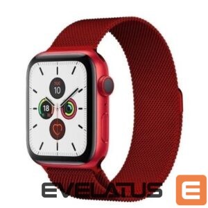 Strap iLike  Magnetic Strap Watch 7 45mm Magnetic Wristband Bracelet Bangle Red