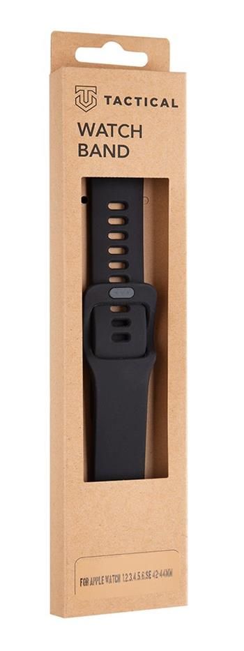 Strap Tactical Apple Watch 42mm / 44mm Silicone Band with Buckle Black