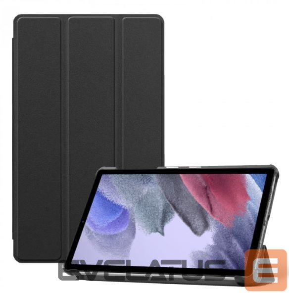 Book case Evelatus Galaxy Tab A7 Lite with imitate microfiber inside Black