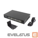 Jungikliai Lanberg  LANBERG switch PoE+ 24x 1GB 2x SFP 250W 