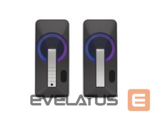 juhtmega kõlarid Genesis  Computer Speaker Helium 100BT RGB Gaming Speakers, Bluetooth, Silver/Black 