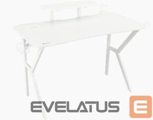 Kitas kompiuterio priedas Genesis  Gaming Desk Holm 320 RGB Headphone holder, Cup holder, Gamepad holder, Monitor shelf, Organizer cables, White 