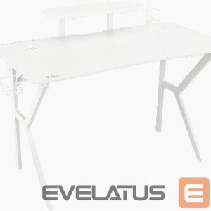 Other Computer Accessory Genesis  Gaming Desk Holm 320 RGB Headphone holder, Cup holder, Gamepad holder, Monitor shelf, Organizer cables, White 