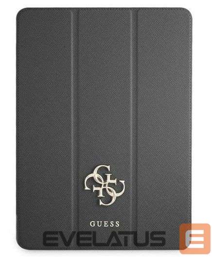 Kaaned Guess iPad 11 2021 Book Cover Saffiano Collection Black