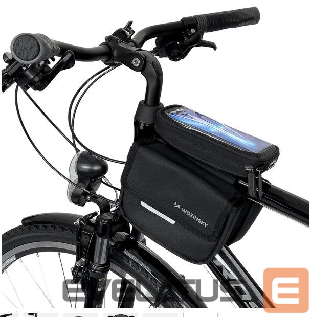 Bicycle accessory iLike Universal frame bike bag bicycle pannier waterproof phone case 1.5l Black