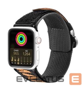 Rihm Dux Ducis  Strap (Outdoor Version) strap for Apple Watch Ultra, SE, 8, 7, 6, 5, 4, 3, 2, 1 (49, 45, 44, 42 mm) nylon Black Orange