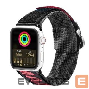 Ремешок Dux Ducis  Strap (Outdoor Version) strap for Apple Watch Ultra, SE, 8, 7, 6, 5, 4, 3, 2, 1 (49, 45, 44, 42 mm) nylon band bracelet Black Red