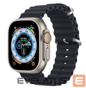 Strap Dux Ducis  Strap Watch Strap 8 / 7 / 6 / 5 / 4 / 3 / 2 / SE (41 / 40 / 38mm) Silicone Band Bracelet Grey