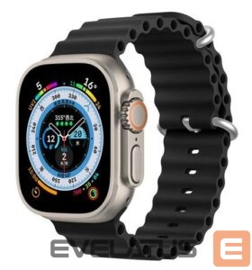 Strap Dux Ducis Apple Silicone Strap for Apple Watch 42/44/45/46/49MM Black