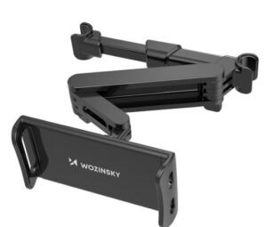 Holders and stands Wozinsky  adjustable tablet or phone headrest holder Black
