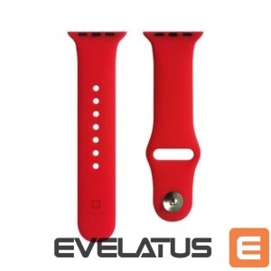 Strap Evelatus  Evelatus Watch 38/40/41mm Silicone Loop Watch Straps (132mm M/L) Red
