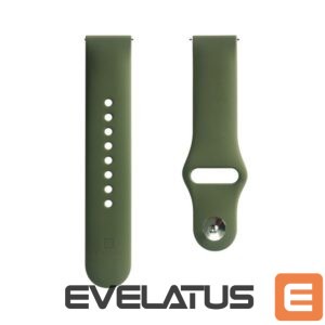 Rihm Evelatus  Evelatus Watch 20mm Silicone Loop Watch Straps (130mm M/L) Dark Green