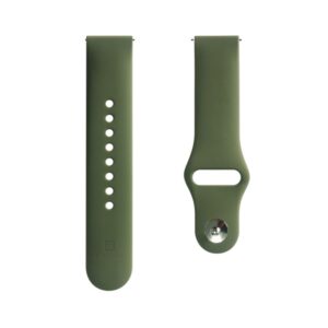 Rihm Evelatus  Evelatus Watch 22mm Silicone Loop Watch Straps (130mm M/L) Dark Green
