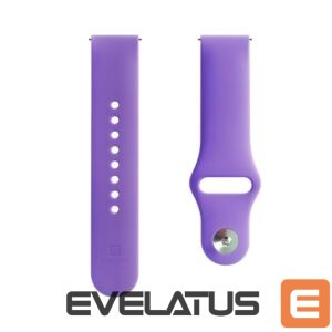 Dirželis Evelatus  Evelatus Watch 22mm Silicone Loop Watch Straps (130mm M/L) Deep Purple