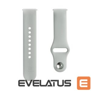 Dirželis Evelatus  Evelatus Watch 22mm Silicone Loop Watch Straps (130mm M/L) Silver
