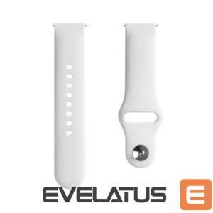Strap Evelatus  Evelatus Watch 22mm Silicone Loop Watch Straps (130mm M/L) White