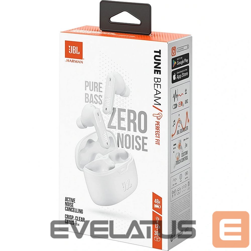 Bezvadu austiņas JBL Tune Beam White