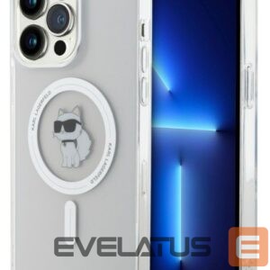 Back panel cover Karl Lagerfeld Apple iPhone 15 Pro Max IML Choupette MagSafe Case Transparent