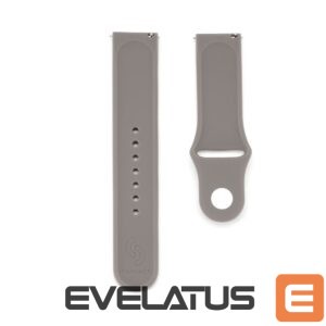 Dirželis Connect  22mm Silicone Loop Watch Strap (S/M 110mm) Gray