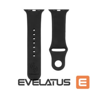 Strap Connect  Watch 38/40/41mm Silicone Loop Watch Strap (110mm S/M) Black