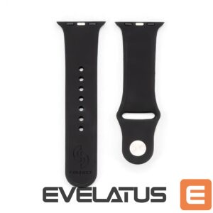 Strap Connect  Watch 38/40/41mm Silicone Loop Watch Strap (132mm M/L) Black