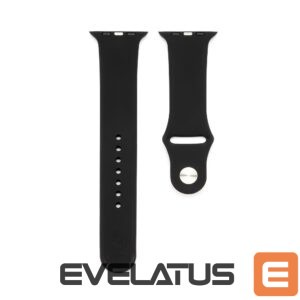 Strap Connect  Watch 42/44/45mm Silicone Loop Watch Strap (S/M 110mm) Black