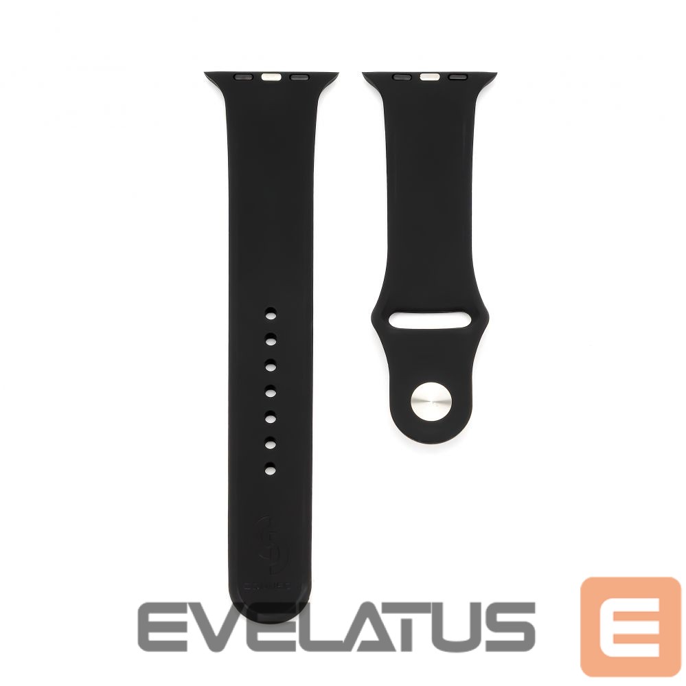 Strap Connect Watch 42/44/45mm Silicone Loop Watch Strap (S/M 110mm) Black