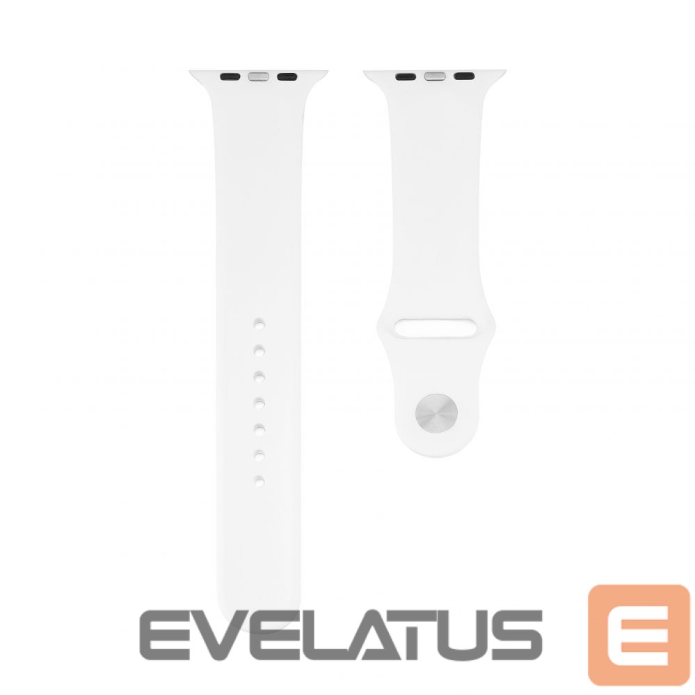 Strap Connect Watch 42/44/45mm Silicone Loop Watch Strap (S/M 110mm) White