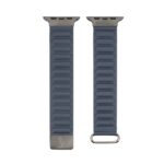 Siksniņa Connect  Watch 42/44/45mm cortical back buckle magnetic suction Watch Straps Indigo Blue