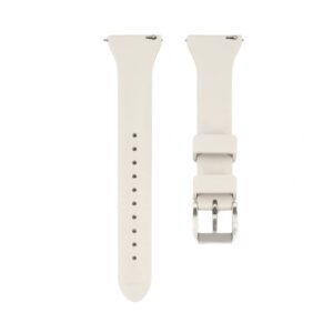 Strap Connect  22mm T-buckle Silicone Loop Watch Strap (130mm M/L) Silver