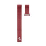 Strap Connect  20mm Flat head Leather - Silicone Loop Magnetic Watch Strap (130mm M/L) Wine Red